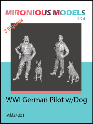 24 WWI German Pilot w DOG