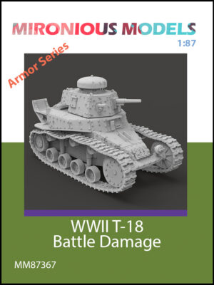 WWII T-18 Battle Damage