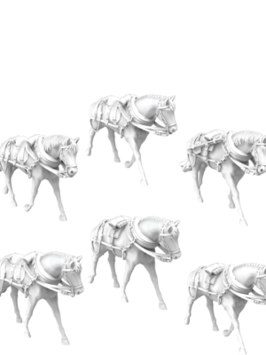 72 87 Brunswick Limber Horses